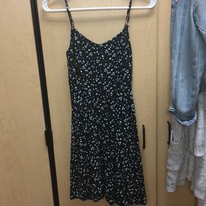 Black floral cami dress